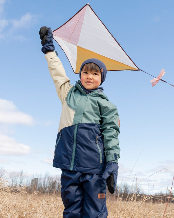 Splash Pants In Recycled Polyester Navy Blue - H30W35_04790