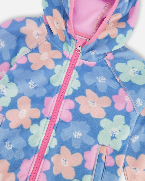 Softshell Jacket Blue Flower Print - H30W43_3H043