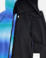 Softshell Jacket Blue To Black Gradient - H30W43_3H044