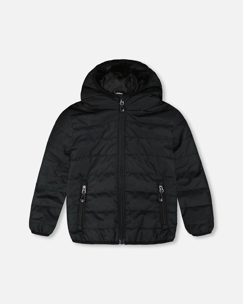 Quilted Mid-Season Jacket Black - H30W44_09990