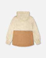Mid-Season Jacket In Recycled Polyester Beige - H30W47_01850