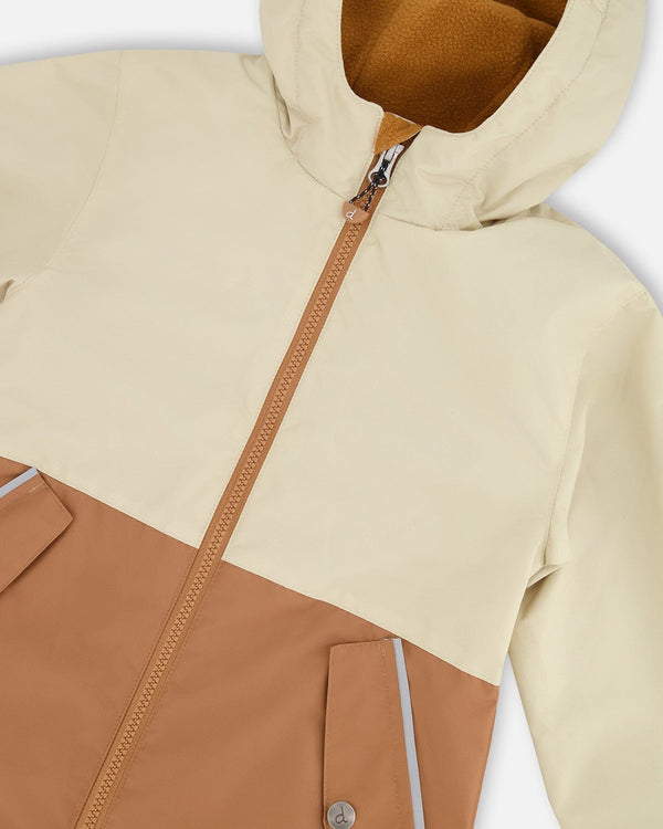 Mid-Season Jacket In Recycled Polyester Beige - H30W47_01850