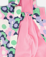 Two-Piece Mid-Season Outerwear Set Black Printed Flowers - H30W51_3H003