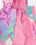 Two-Piece Mid-Season Outerwear Set Multicolored Printed Smileys - H30W51_3H012