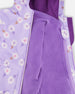 3-In-1 Two-Piece Mid-Season Outerwear With Solid Pants Set Purple Daisy Print - H30W53_05005