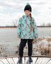 3-In-1 Two-Piece Mid-Season Outerwear Set Blue Unicorn Print - H30W53_3H006