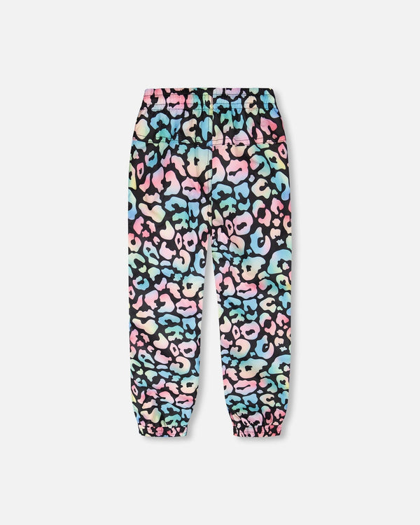 3-In-1 Two-Piece Mid-Season Outerwear Set Black Animal Print - Multicolored Inner Jacket - H30W54_3H010