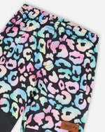 3-In-1 Two-Piece Mid-Season Outerwear Set Black Animal Print - Multicolored Inner Jacket - H30W54_3H010