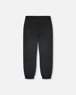 3-In-1 Two-Piece Mid-Season Outerwear Set Black Printed Flowers - Pink Inner Jacket - H30W54_3H011