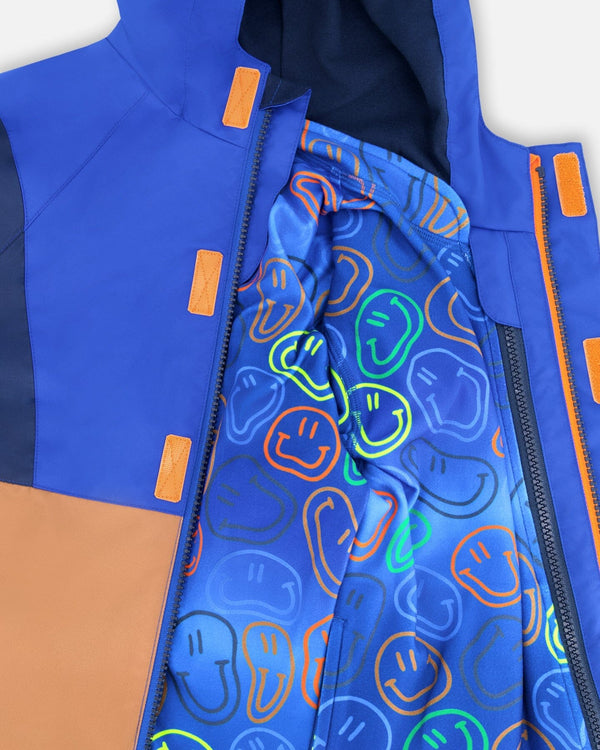 3-In-1 Two-Piece Mid-Season Outerwear Set Blue Colorblock - H30W56_04690