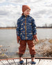 3-In-1 Two-Piece Mid-Season Outerwear Set Blue Dog Print - H30W57_3H033