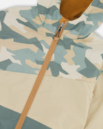 Two-Piece Mid-Season Outerwear Set Green Camouflage Print - H30W59_3H029