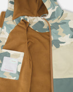 Two-Piece Mid-Season Outerwear Set Green Camouflage Print - H30W59_3H029