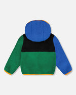 Sherpa Jacket Blue Colorblock - H30W60_04690
