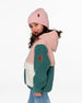 Sherpa Jacket Light Pink Colorblock Outerwear Deux par Deux