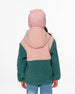 Sherpa Jacket Light Pink Colorblock Outerwear Deux par Deux