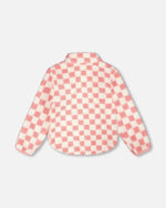 Sherpa Jacket Pink Checkerboard - H30W61_3H040