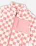 Sherpa Jacket Pink Checkerboard - H30W61_3H040