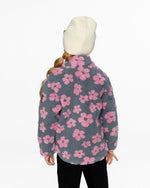Sherpa Jacket Pink Flowers Outerwear Deux par Deux