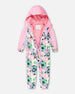 Kids Mid-Season One-Piece Outerwear Black Printed Flowers - H30W70_3H003