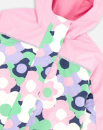 Kids Mid-Season One-Piece Outerwear Black Printed Flowers - H30W70_3H003