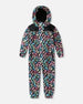 Kids Mid-Season One-Piece Outerwear Black Animal Print - H30W70_3H010