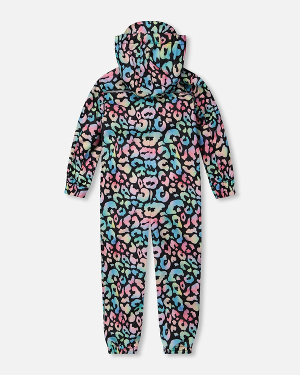 Kids Mid-Season One-Piece Outerwear Black Animal Print - H30W70_3H010