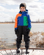 Kids Mid-Season One-Piece Outerwear Royal Blue Colorblock - H30W71_04690