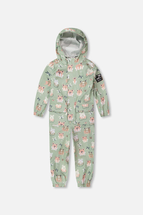 Rain One-Piece In Polyurethane Green Frog Print - H30W72_3H022