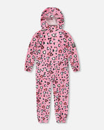 Rain One-Piece In Polyurethane Pink Heart Print - H30W72_3H024