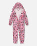 Rain One-Piece In Polyurethane Pink Heart Print - H30W72_3H024