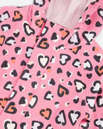 Rain One-Piece In Polyurethane Pink Heart Print - H30W72_3H024
