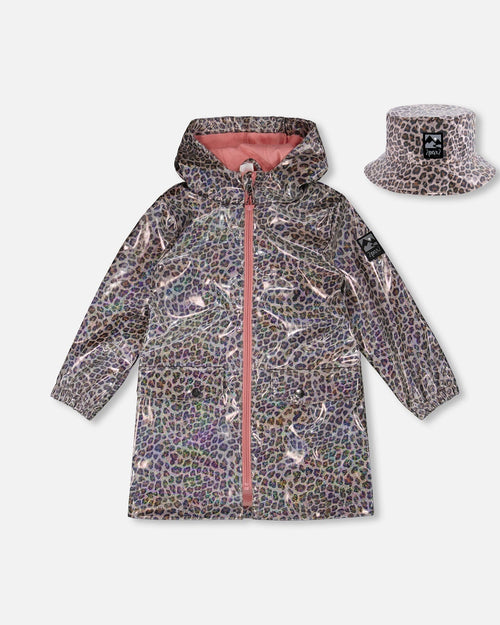 Rain Coat And Hat Set Animal Print - H30W98_3H020