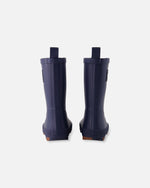 Rain Boots In Natural Rubber Navy Blue - H30WB10_04790