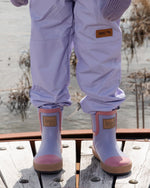 Short Rain Boots In Natural Rubber Lavender - H30WB11_05002