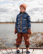 Mid-Season Mittens In Recycled Polyester Brown - H30WM201_08480