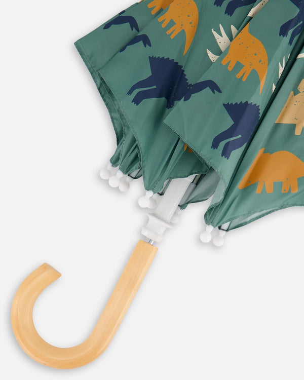 Umbrella Green Dinosaur Print - H30WPR_3H028