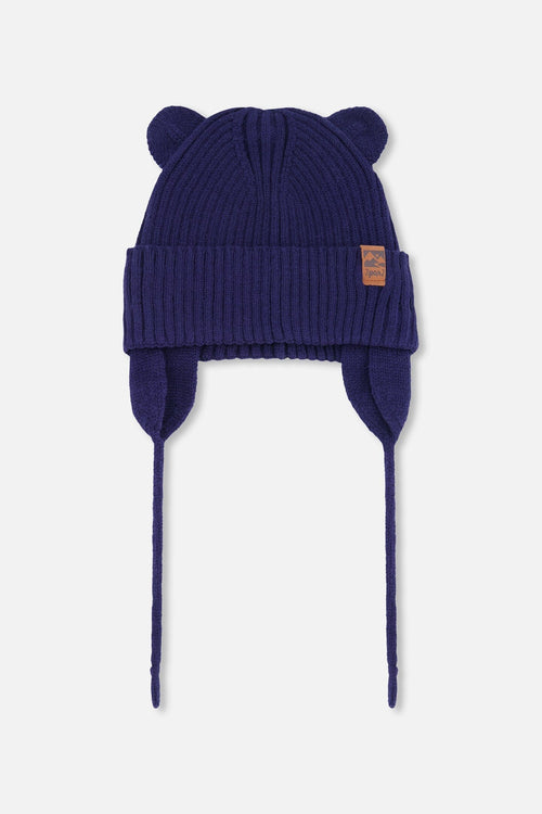Baby Knit Hat Navy Blue - H30WT23_04790