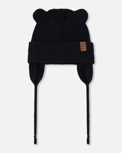 Baby Knit Hat Black - H30WT23_09990