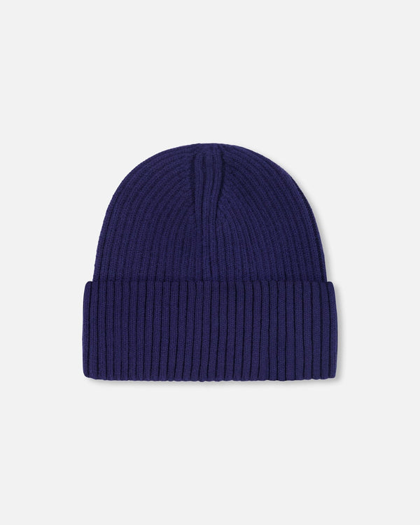 Knit Hat Navy Blue - H30WT24_04790
