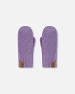 Ribbed Knit Mittens Lavender - H30WT26_05002