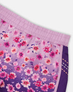 Athletic Shorts In Recycled Polyester Mauve Floral Gradient - H30XG26_3H201