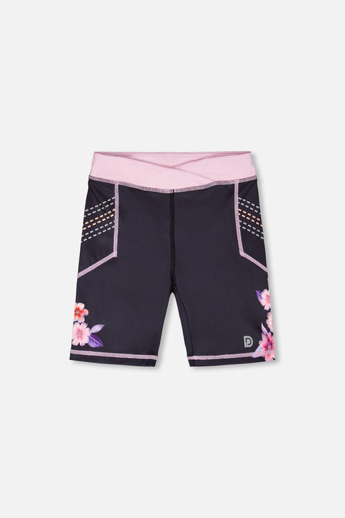 Athletic Biker Shorts In Recycled Polyester Black - H30XG27_09990