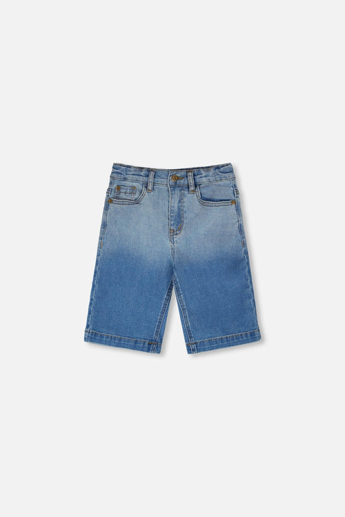Stretch Jean Bermuda Grey To Blue Gradient - H30YB24_3H174