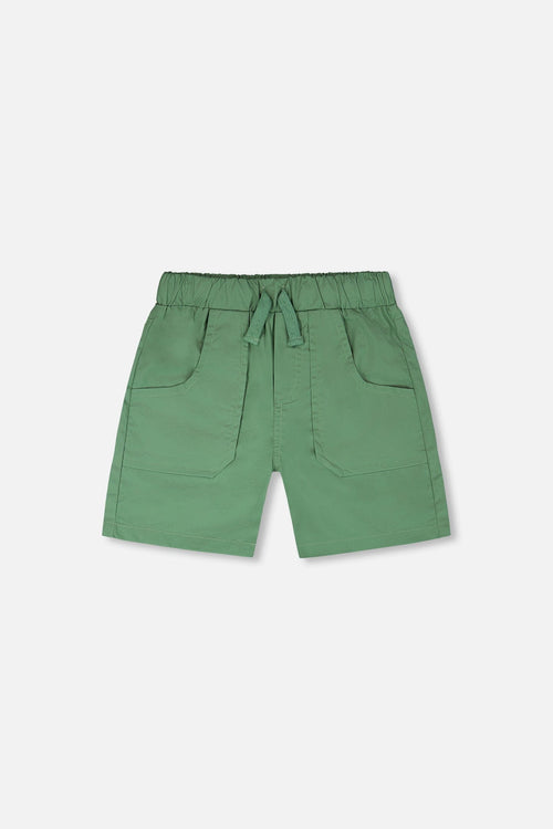 Parachute Shorts With Patch Pockets Green - H30YB26_03005