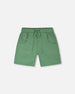 Parachute Shorts With Patch Pockets Green - H30YB26_03005