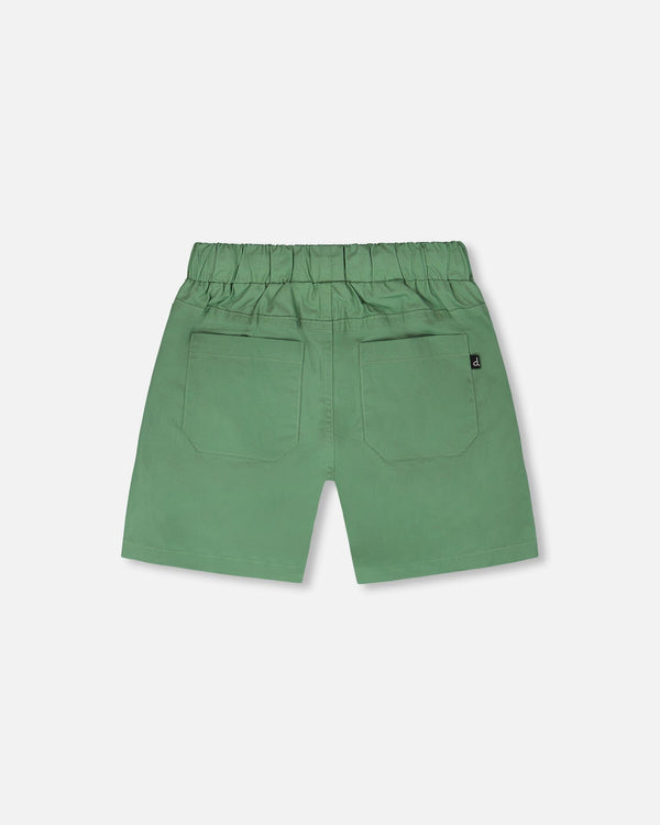 Parachute Shorts With Patch Pockets Green - H30YB26_03005