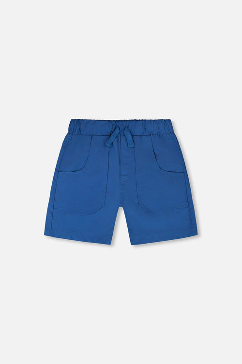 Parachute Shorts With Patch Pockets Dark Blue - H30YB26_04580
