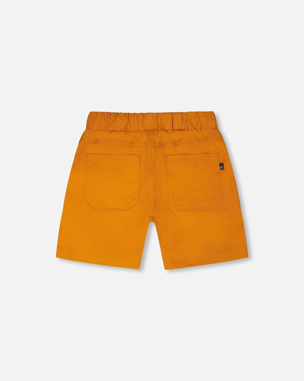 Parachute Shorts With Patch Pockets Burnt Orange - H30YB26_08450