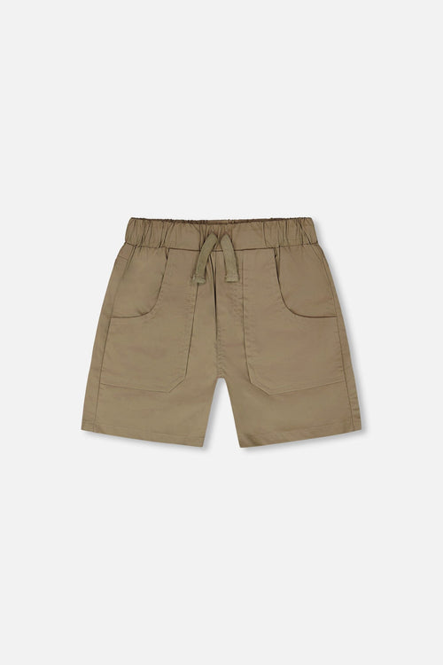 Parachute Shorts With Patch Pockets Beige - H30YB26_09002